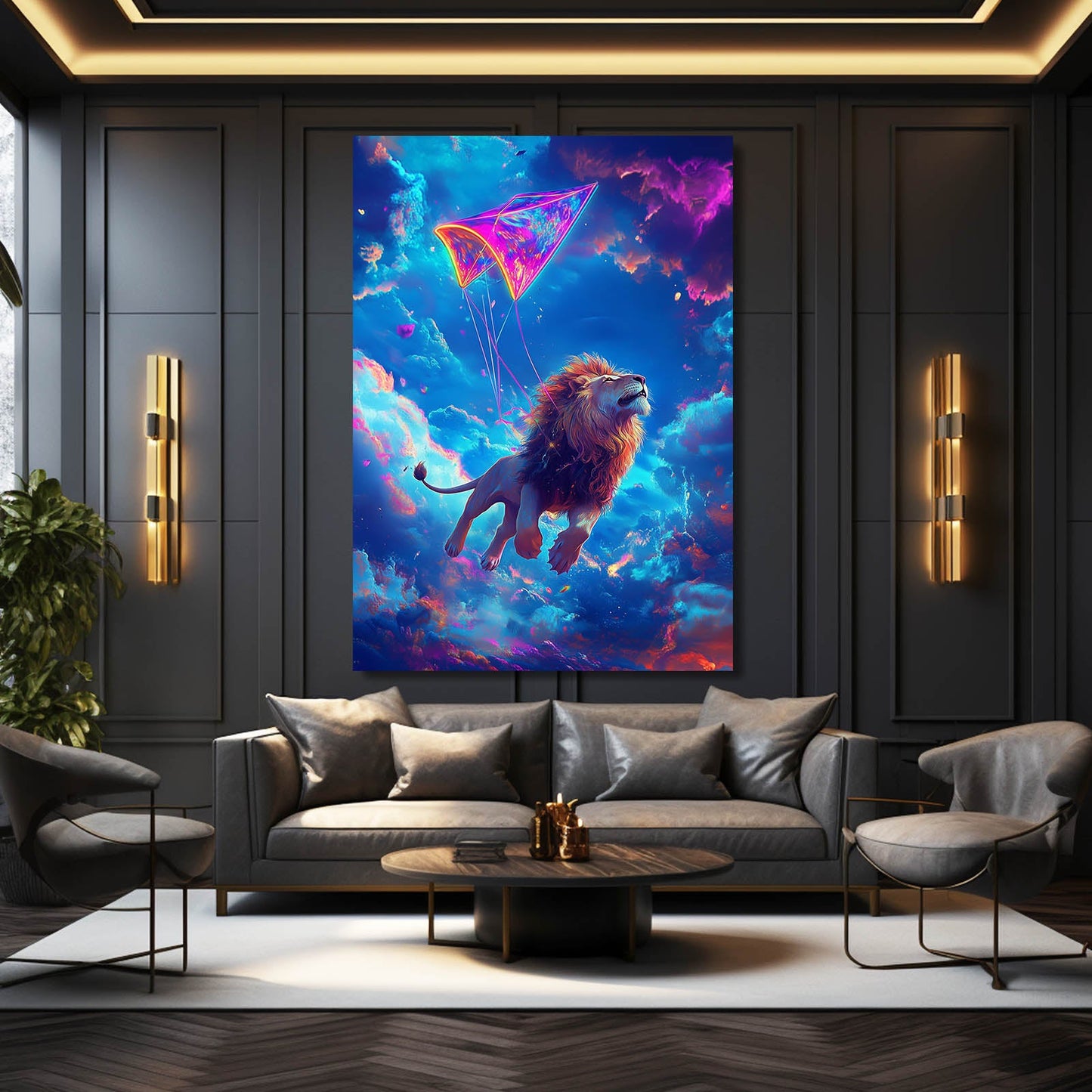 Lion With Wings Art