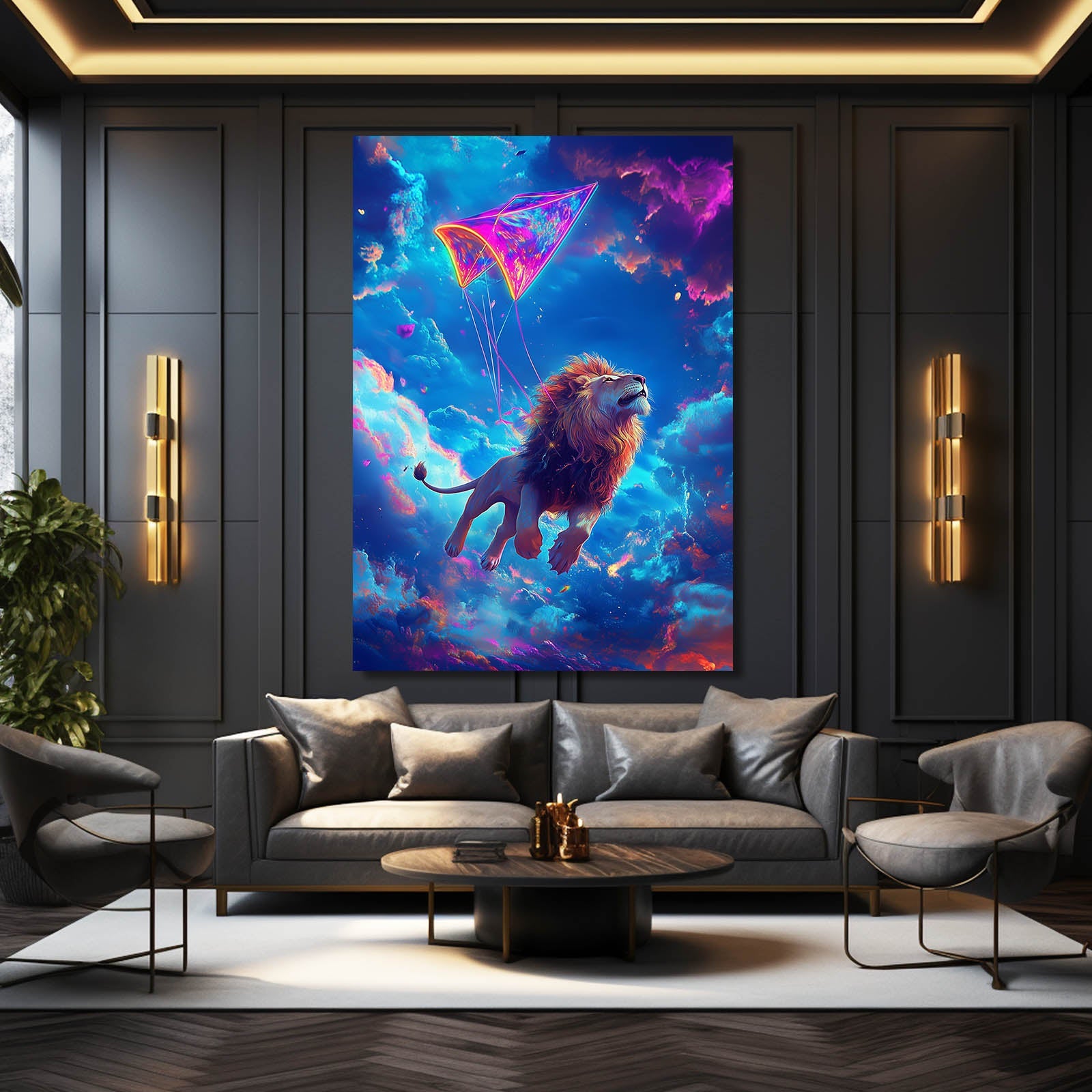 Lion With Wings Art