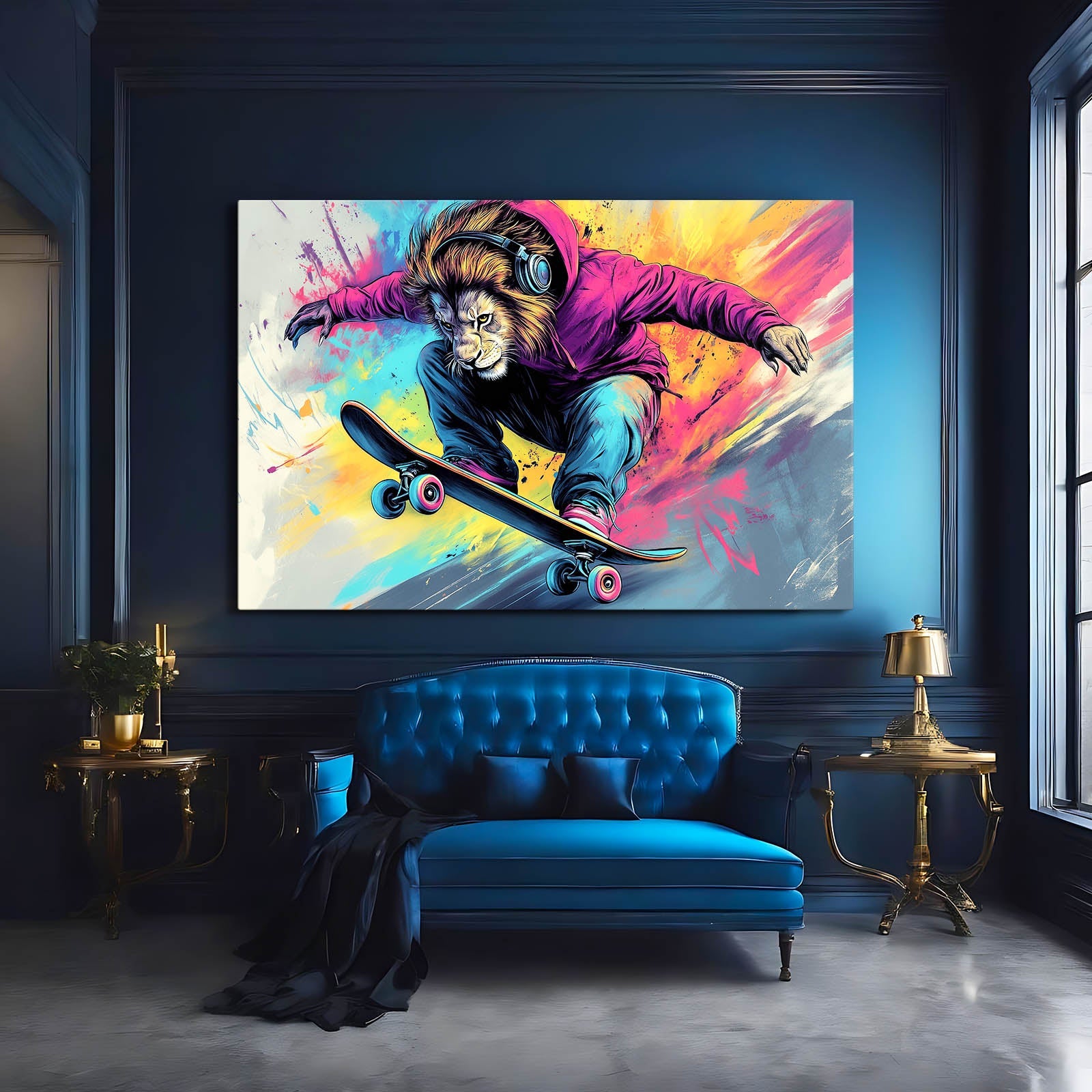 Lively Lion Wall Art
