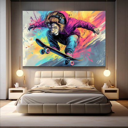 Lively Lion Wall Art