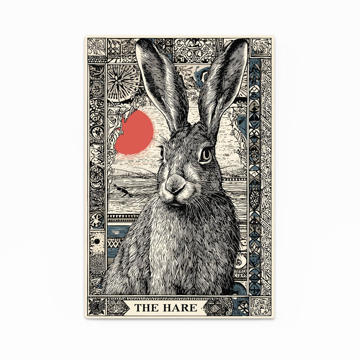 Living Rabbit Art — contemporary canvas print, canvas print on white background
