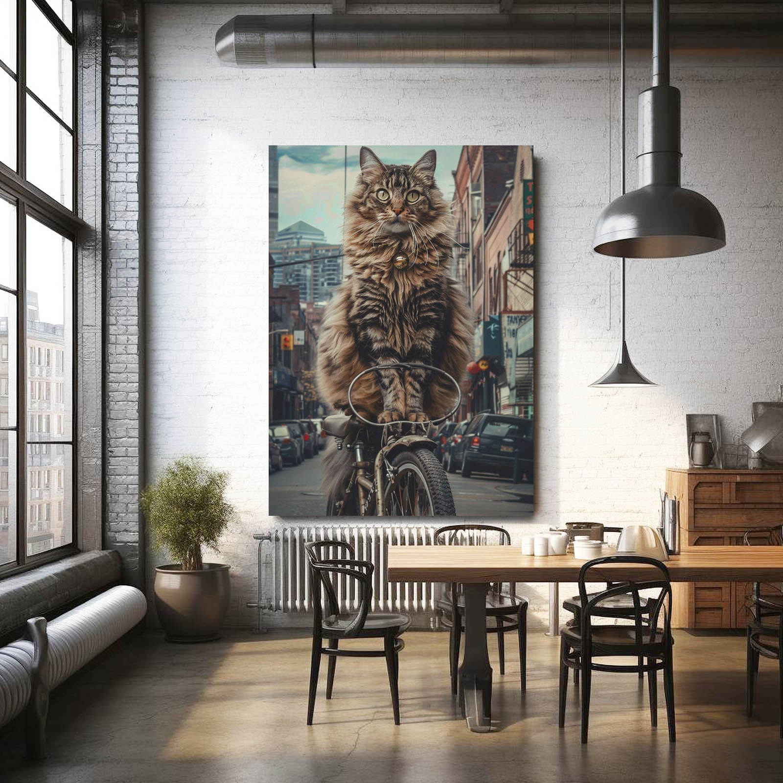 Urban Balance Cat Wall Art