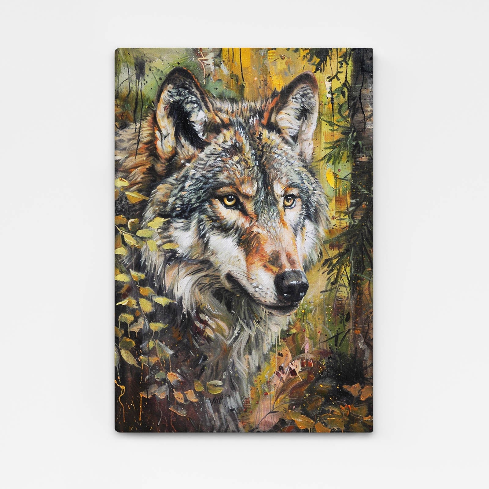Living Room Wolf Art