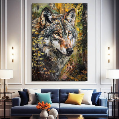 Living Room Wolf Art