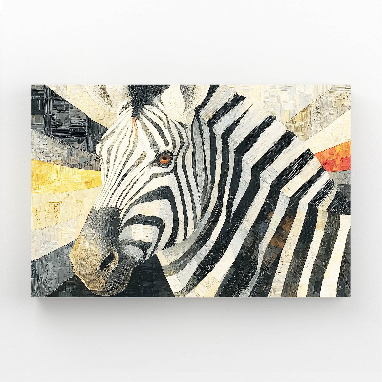 Living Zebra Wall Art – living canvas print