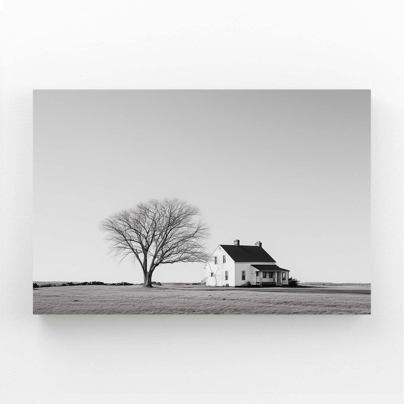 Lone Tree Farmhouse Farmhouse Art – lone tree farmhouse farmhouse canvas print