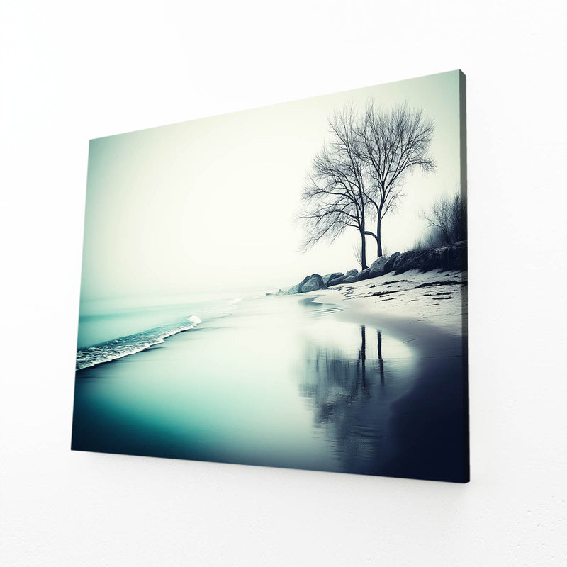 Lone Tree Serene Lake Photography Prints – lone tree serene lake photography canvas print