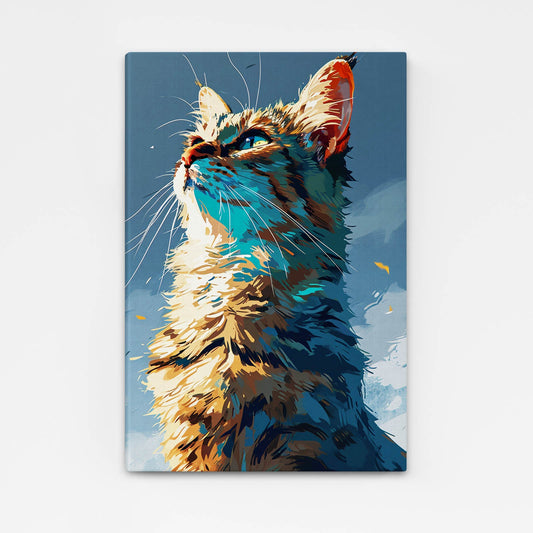 Looking Up Cat Wall Art