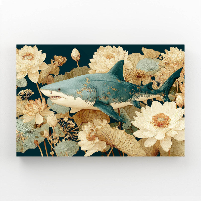 Lotus Blossom Vintage Shark Canvas – lotus blossom vintage shark canvas print