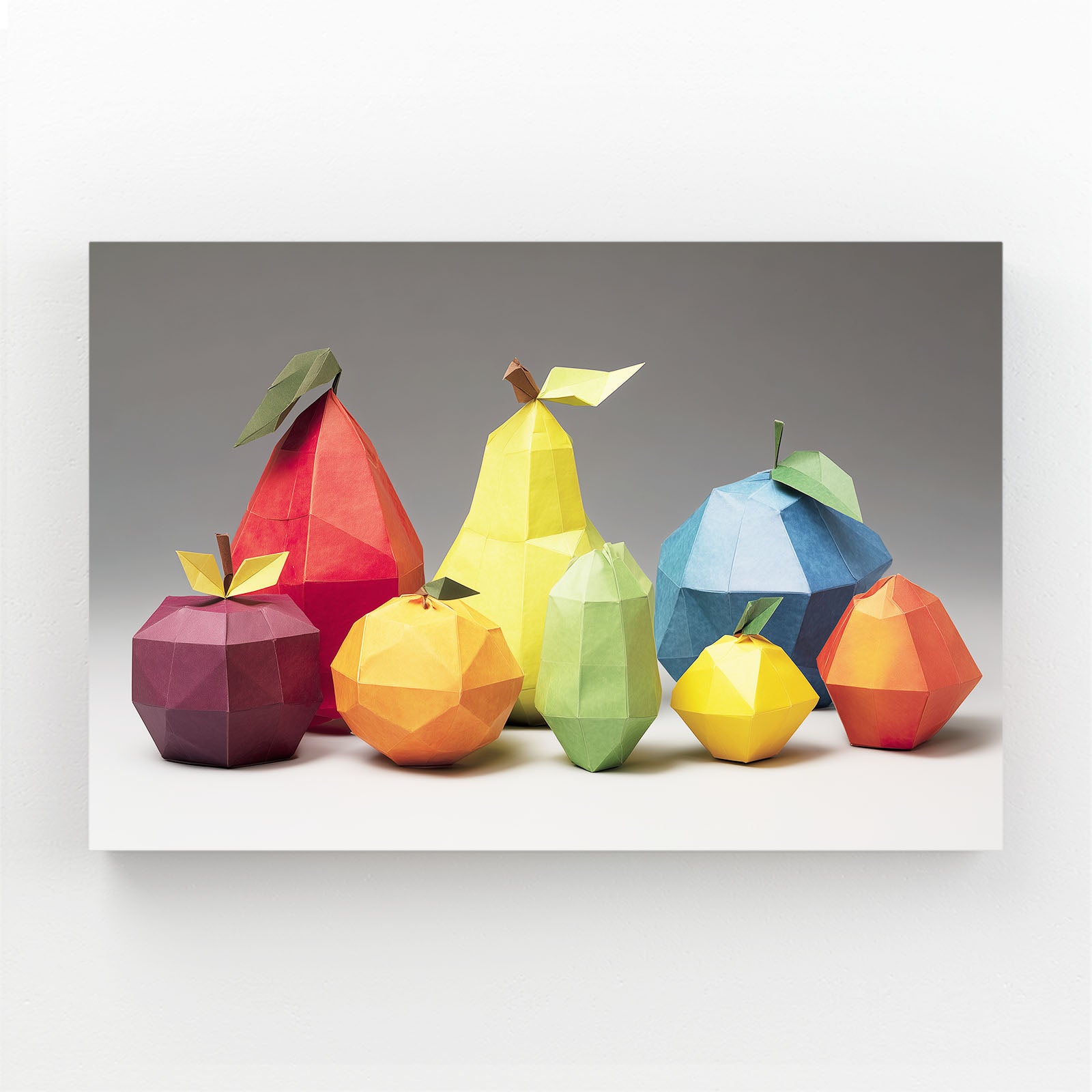 Low Poly Fruit Still Wall Art – low poly fruit still fruit canvas print