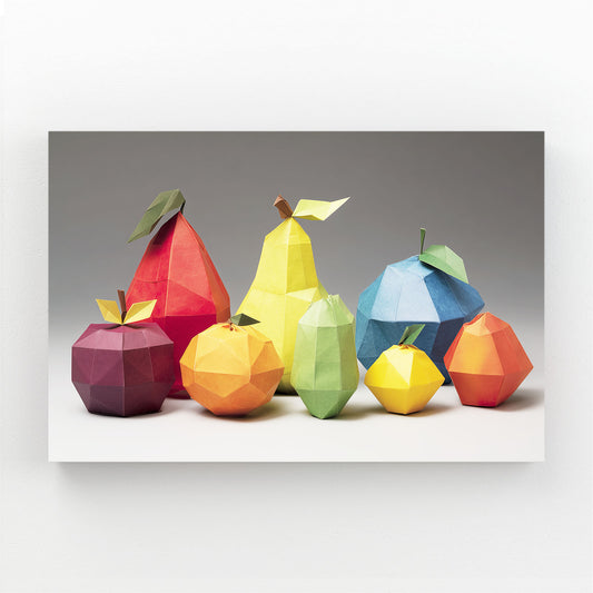 Low Poly Fruit Still Wall Art – low poly fruit still fruit canvas print
