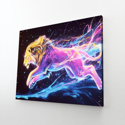 Luminous Lion Art