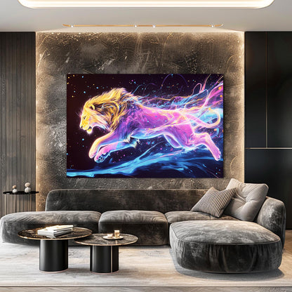 Luminous Lion Art