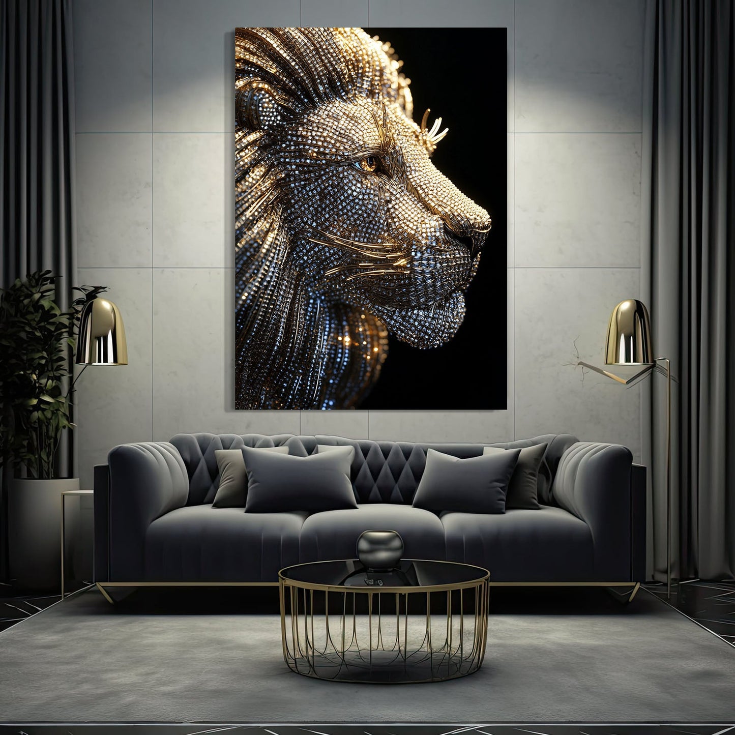 Luxurious Lion Canvas
