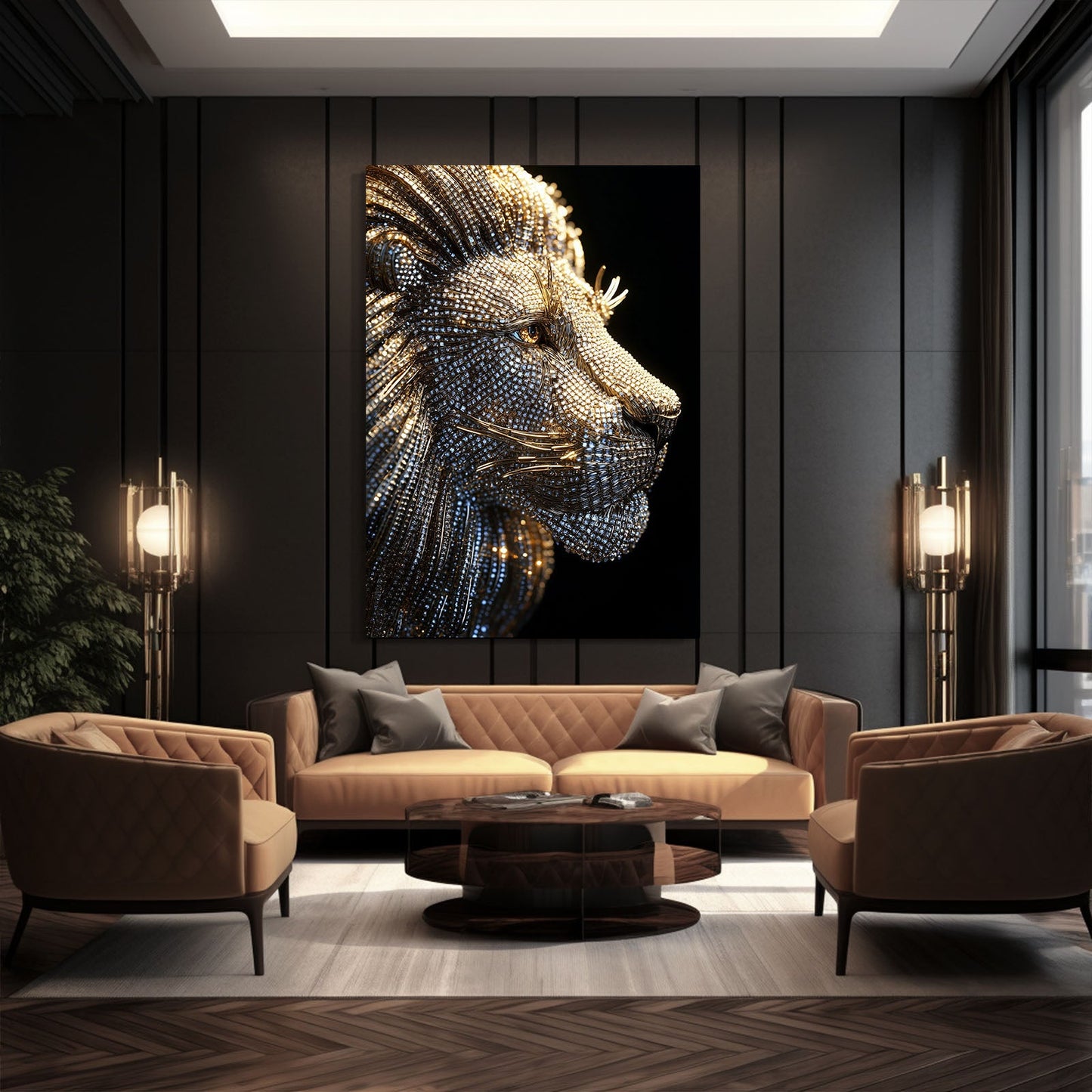 Luxurious Lion Canvas