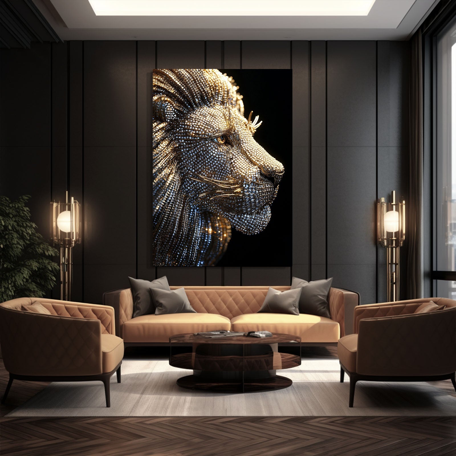 Luxurious Lion Canvas