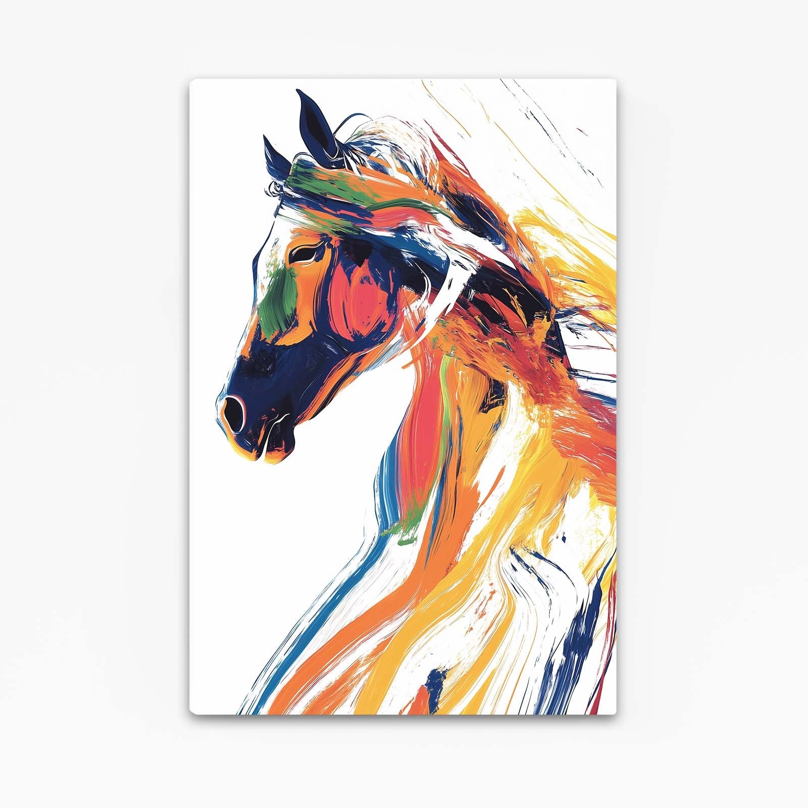 Luxury Horse Art – angled canvas view on white background