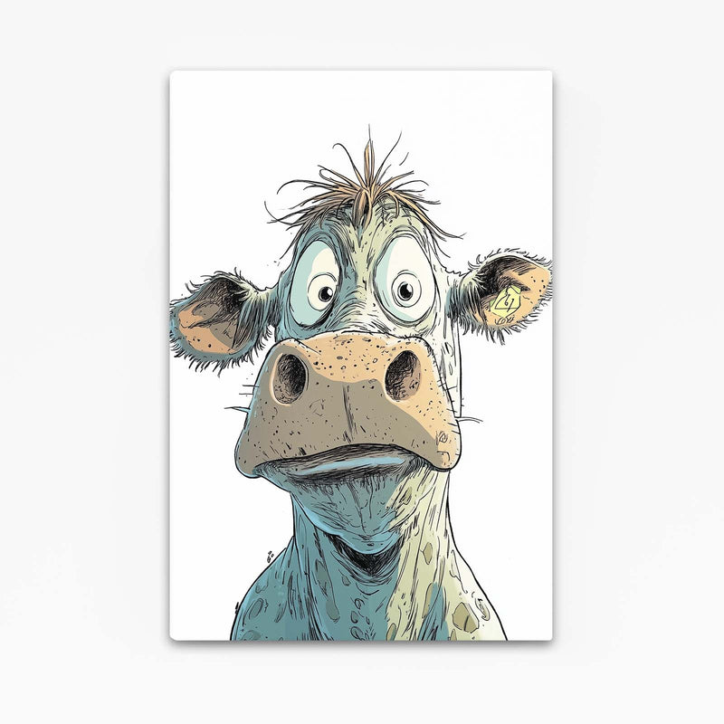 Mad Cow Art – angled canvas view on white background
