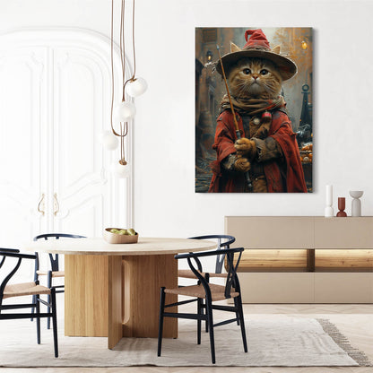 Magic Wizard Cat Wall Art