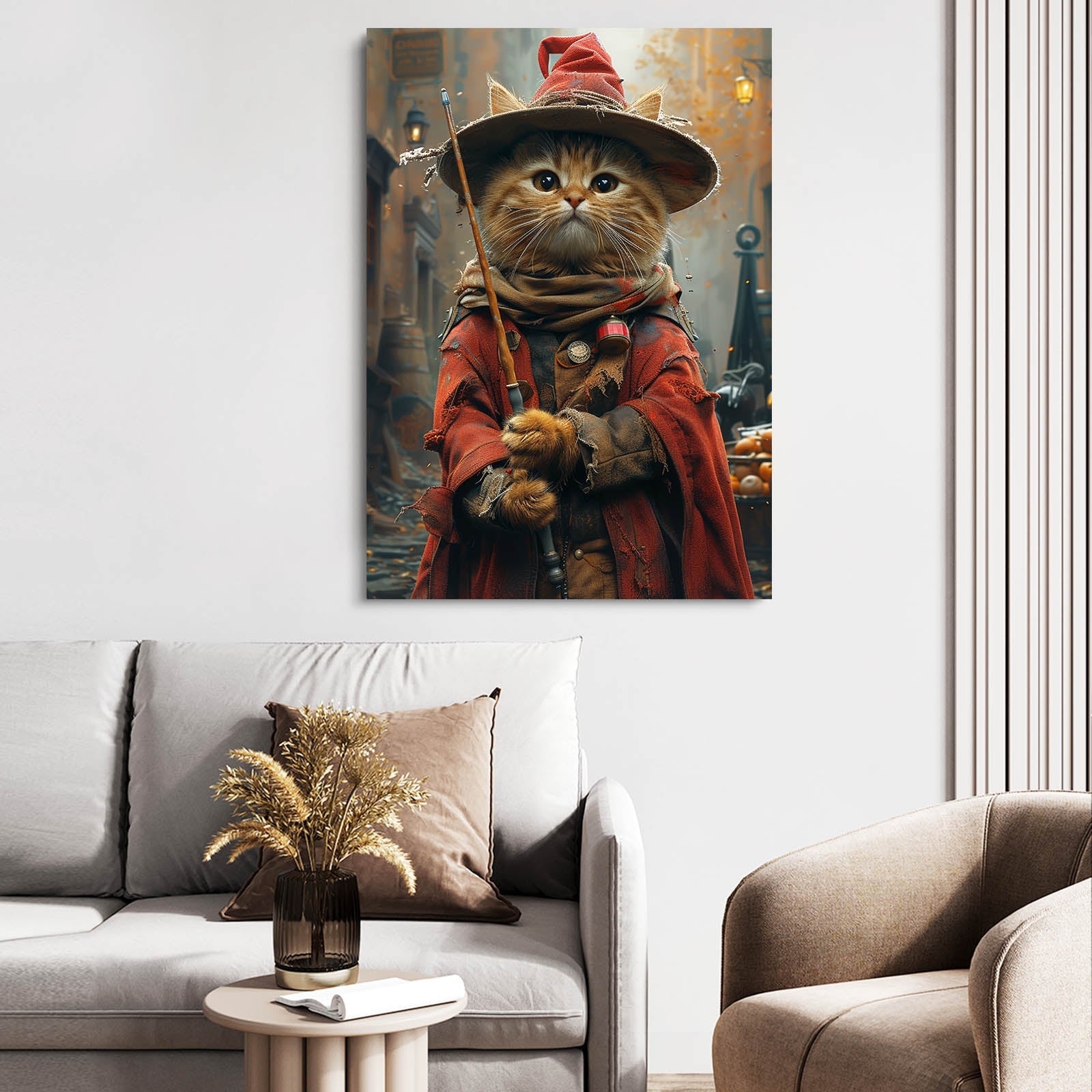 Magic Wizard Cat Wall Art