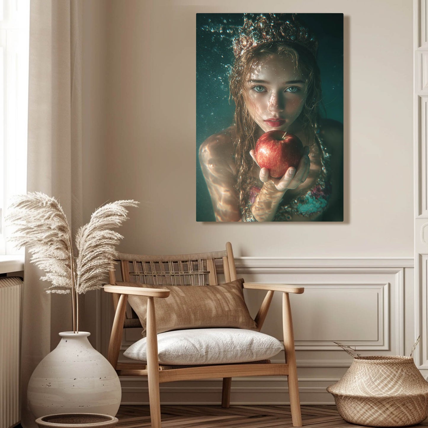 Maiden's Temptation Apple Wall Decor – styled in a furnished interior