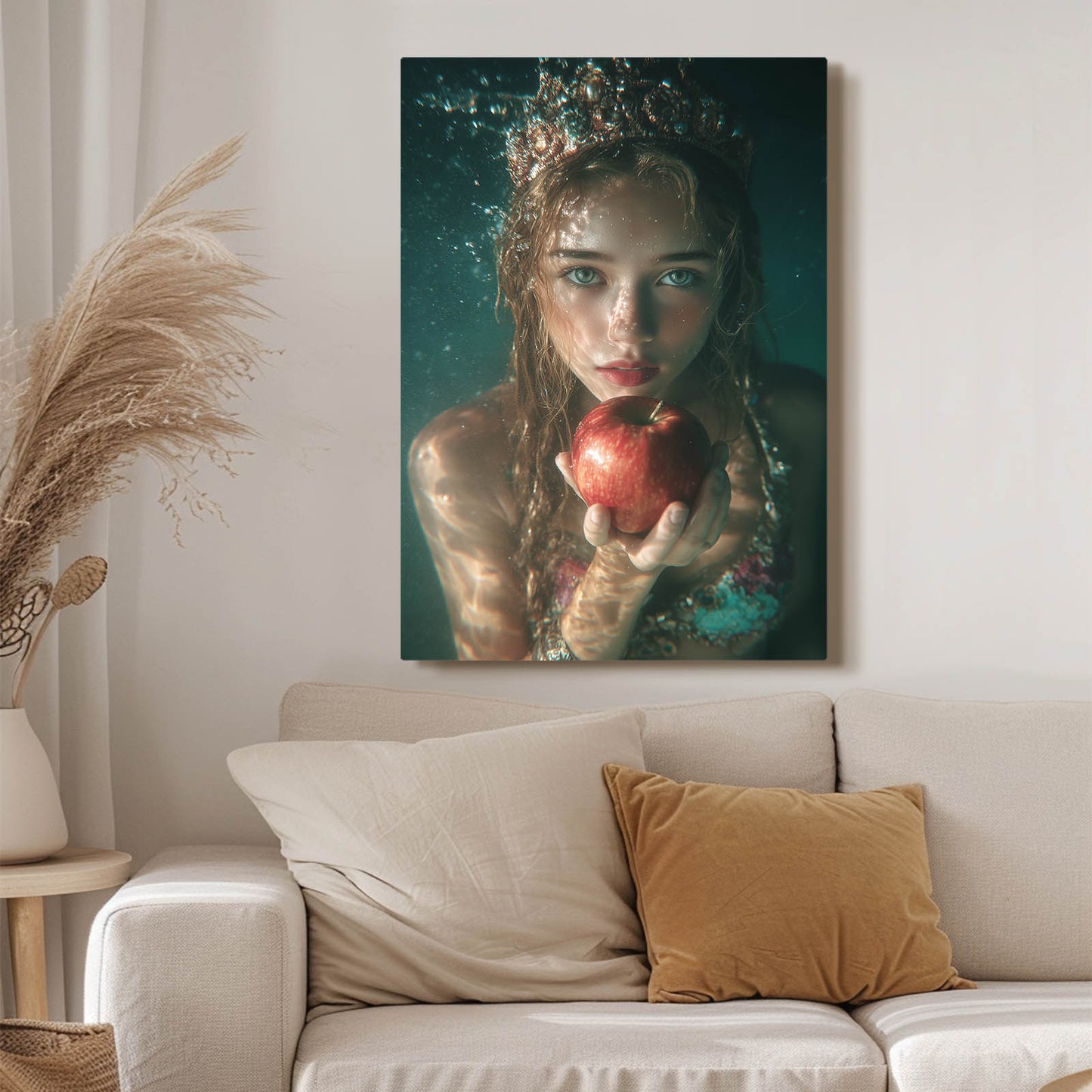 Maiden's Temptation Apple Wall Decor – styled in a furnished interior