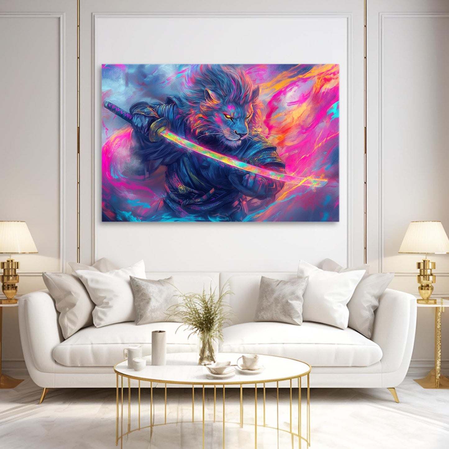 Majestic Sword Lion Art