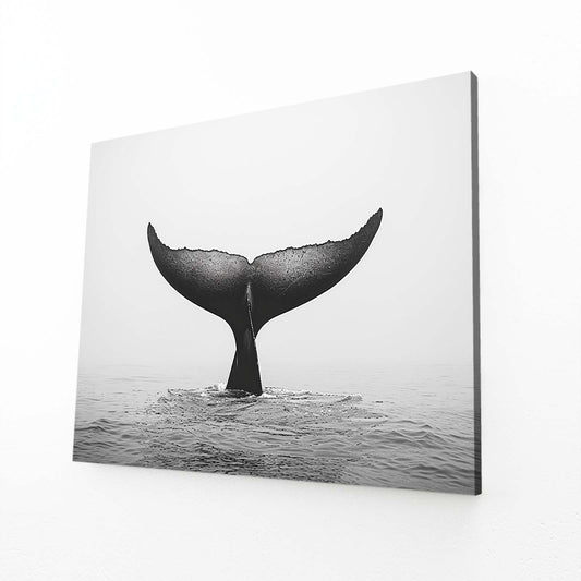 Majestic Tail Whale Art