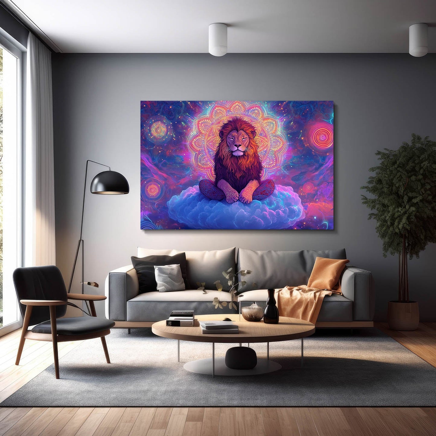 Mandala Lion Art