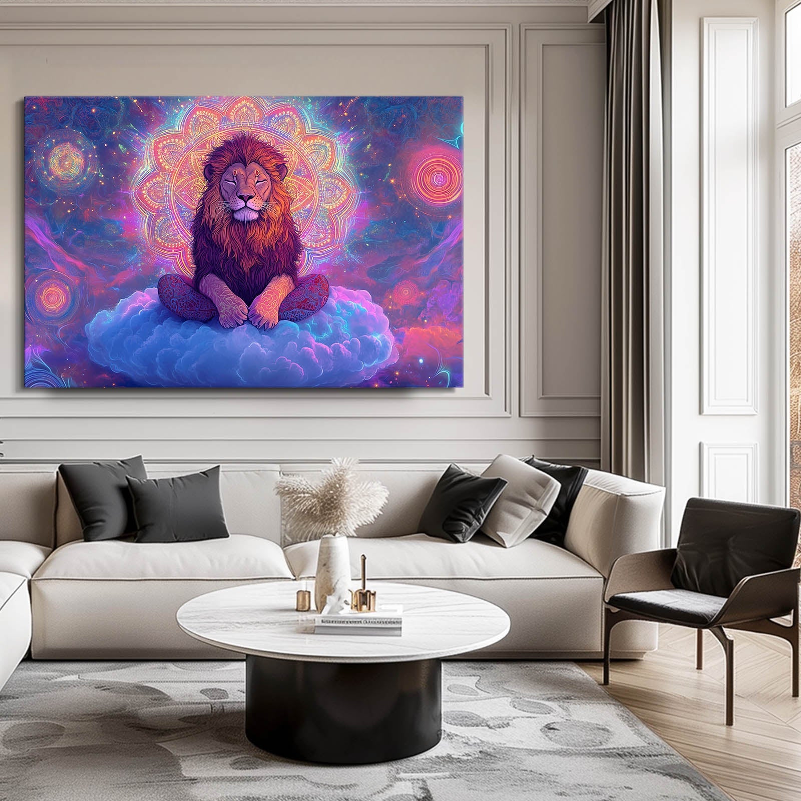 Mandala Lion Art