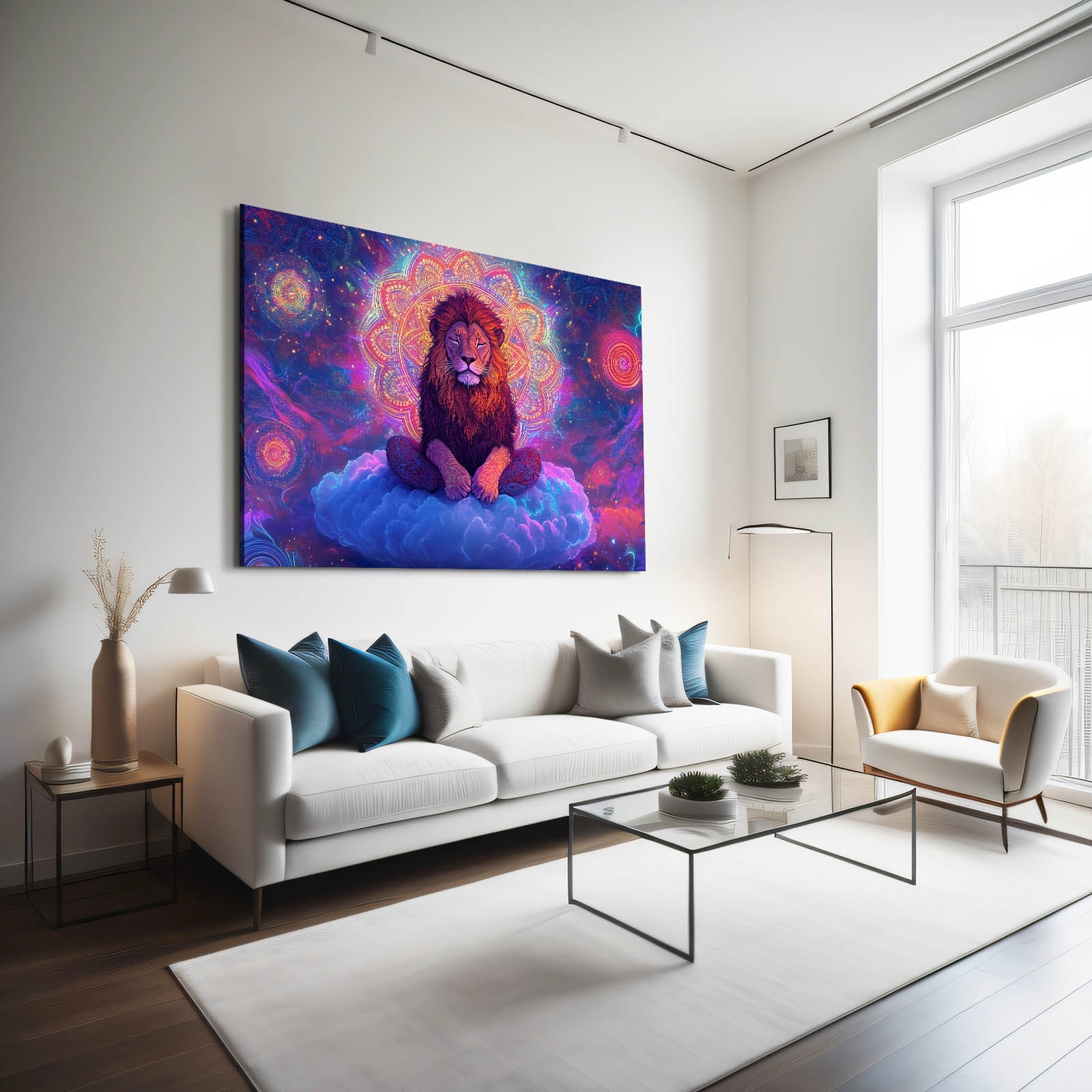 Mandala Lion Art
