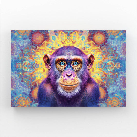 Mandala Purple Bloom Monkey Canvas – mandala purple bloom monkey canvas print