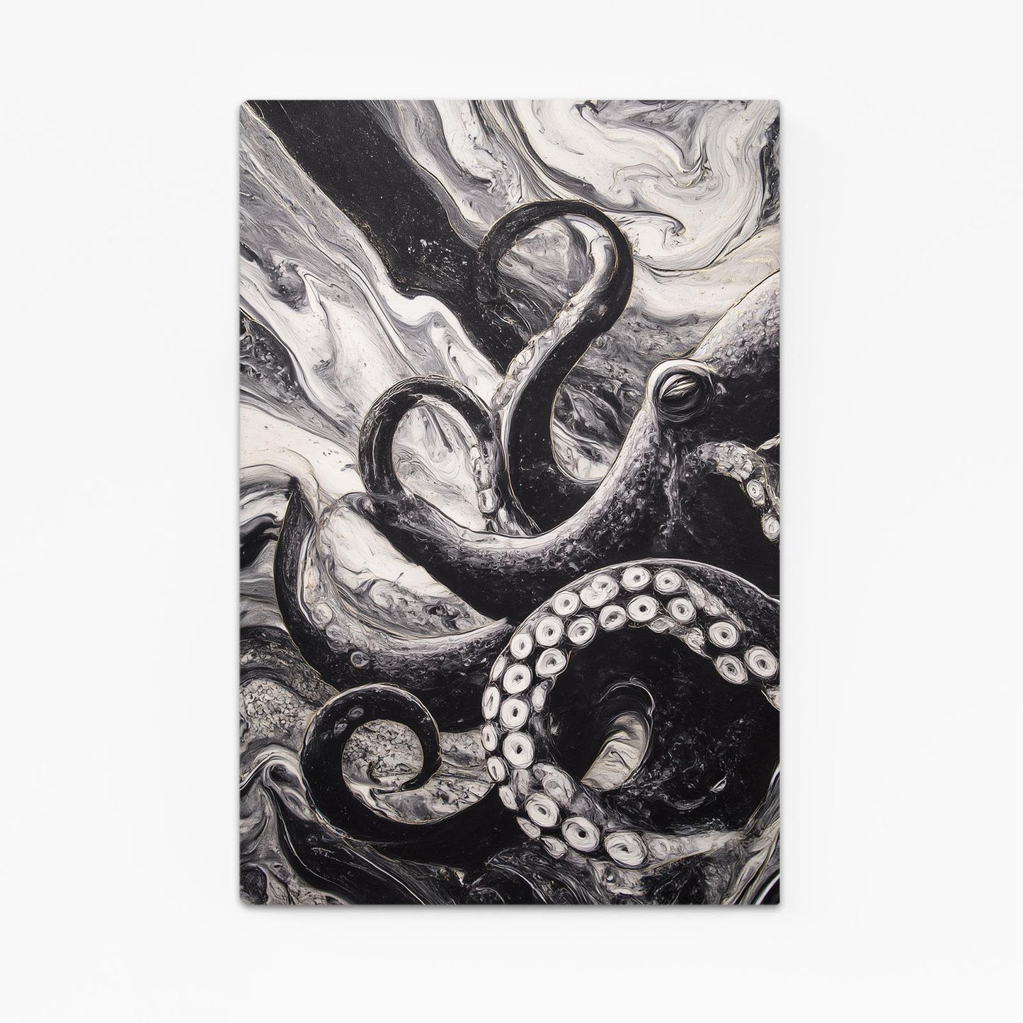Marble Swirl Octopus Wall Art – marble swirl octopus canvas print