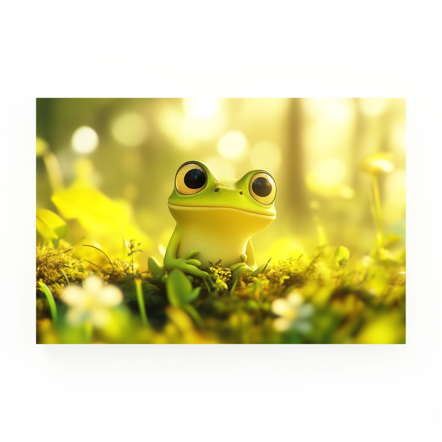 Meadow Glow Frog Wall Art – meadow glow frog frog canvas print