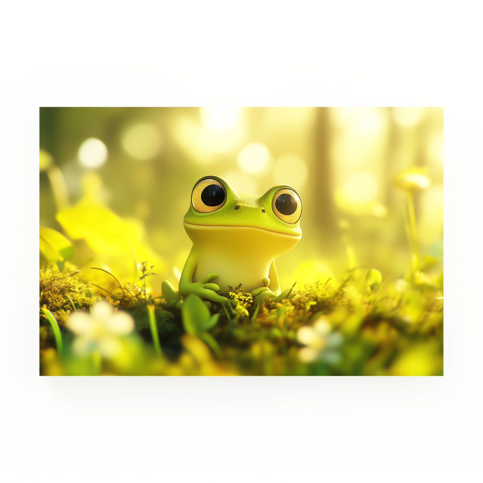 Meadow Glow Frog Wall Art – meadow glow frog frog canvas print