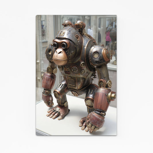 Mechanical Brass Gorilla Steampunk Art – mechanical brass gorilla steampunk canvas print