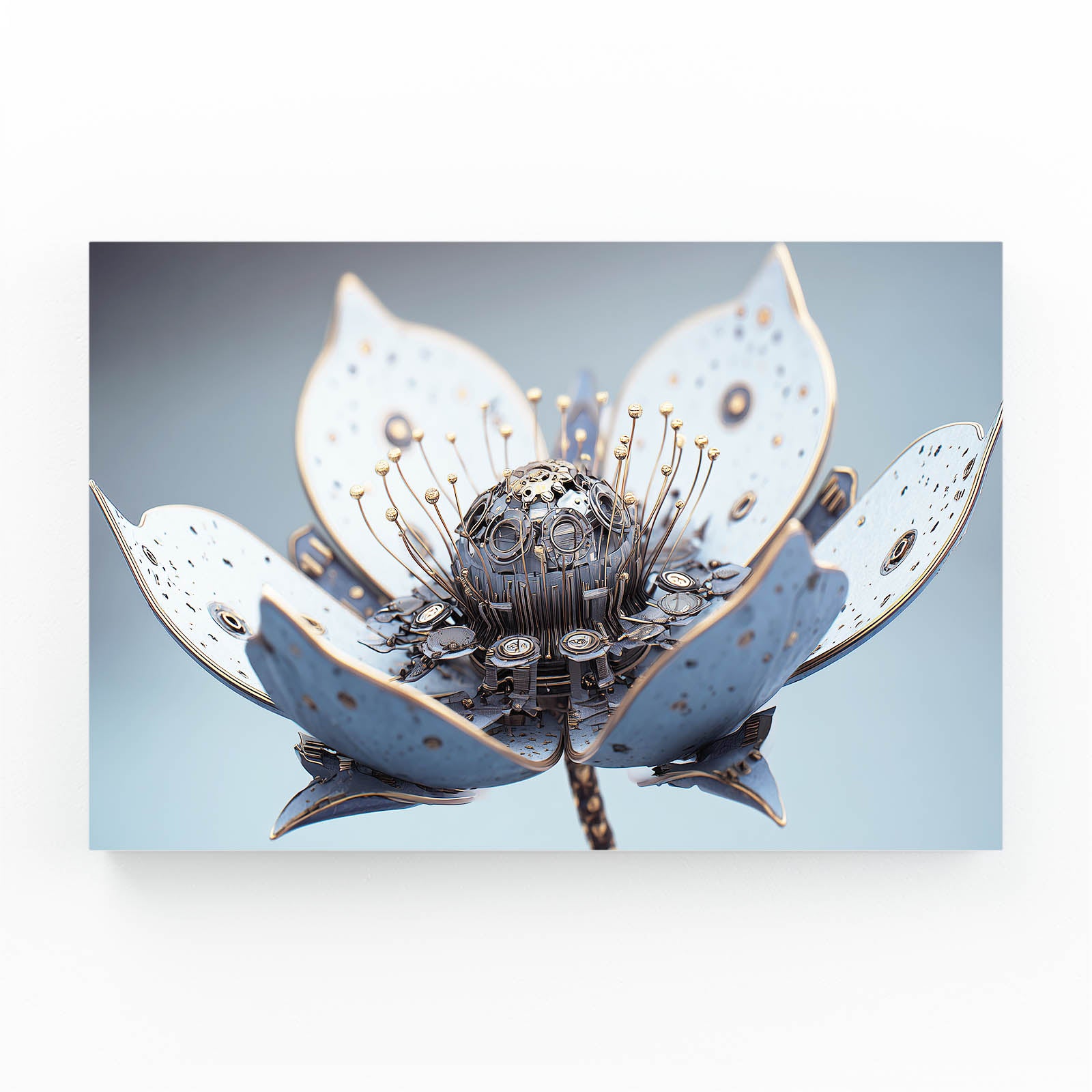 Mechanical Lotus Bloom Steampunk Prints – mechanical lotus bloom steampunk canvas print
