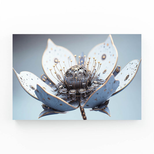 Mechanical Lotus Bloom Steampunk Prints – mechanical lotus bloom steampunk canvas print