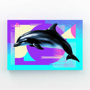 Memphis Splash Dolphin Wall Decor