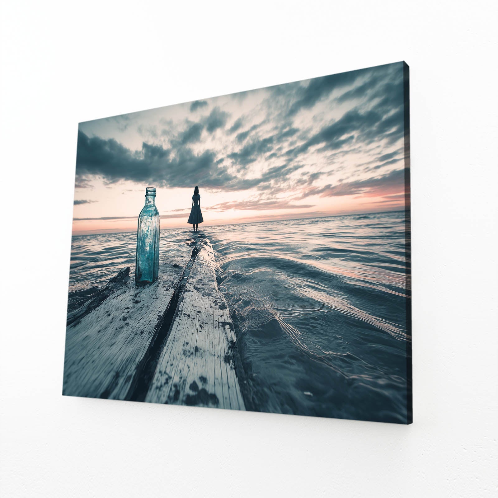 Message Bottles Photography Art – canvas print, view 2