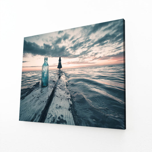 Message Bottles Photography Art – canvas print, view 2