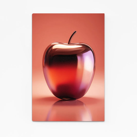 Metallic Coral Gloss Apple Canvas Art – metallic coral gloss apple canvas print