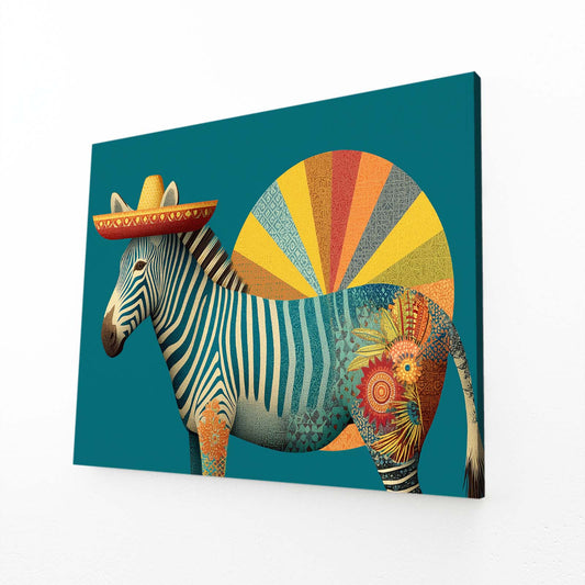 Mexican Zebra Art – mexican canvas print