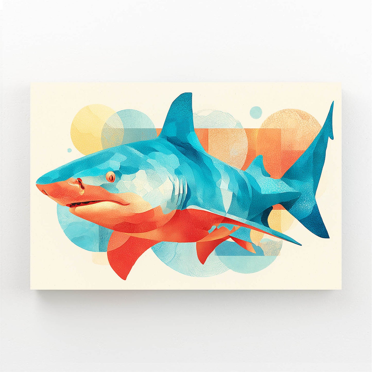 Mid Century Abstract Shark Canvas Art – mid century abstract shark canvas print