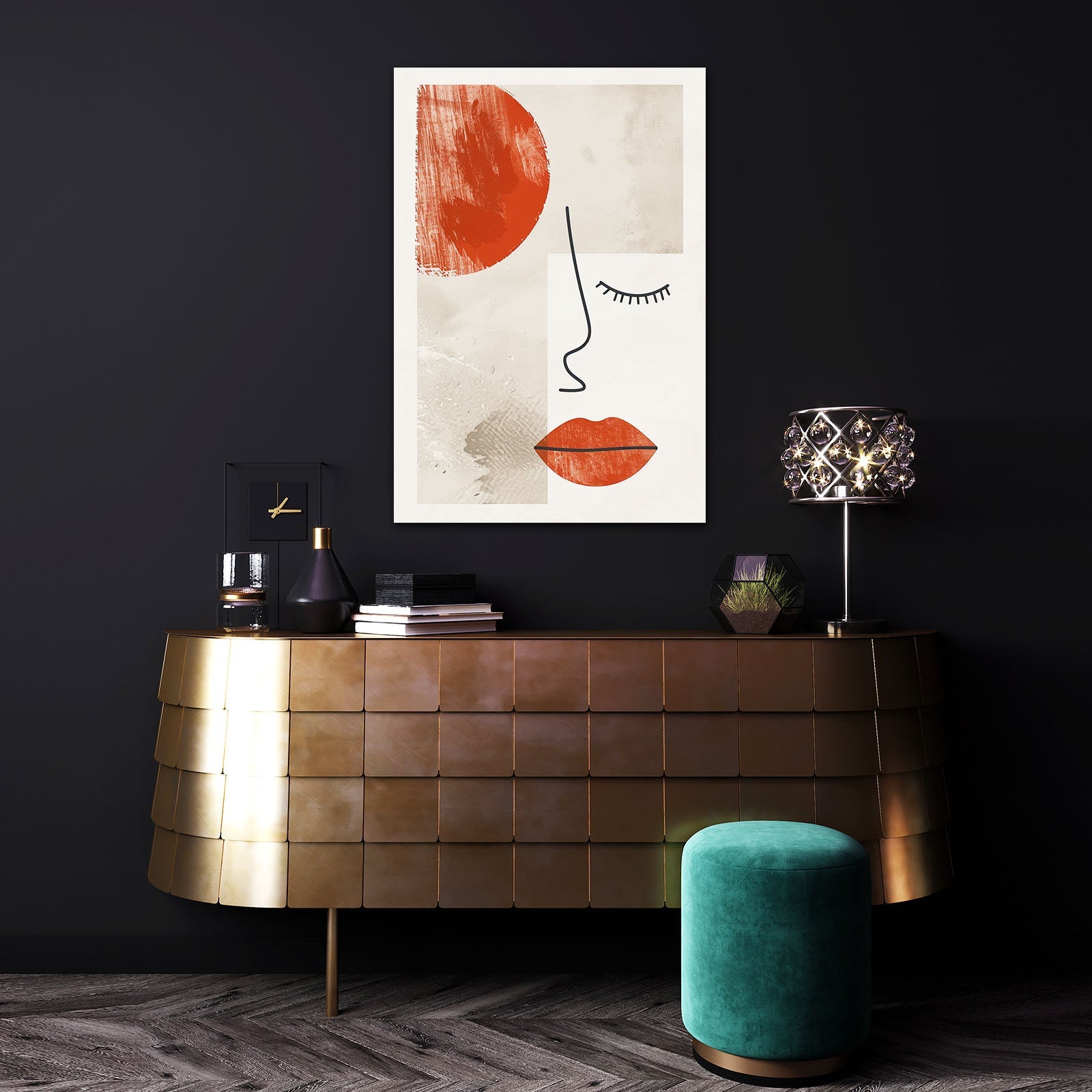Mid Century Modern Boho Wall Art