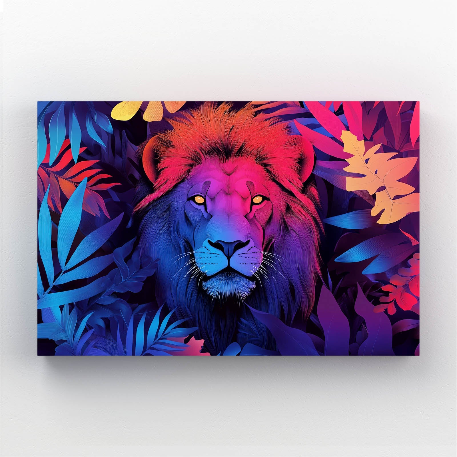 Midnight Glow Lion Wall Art
