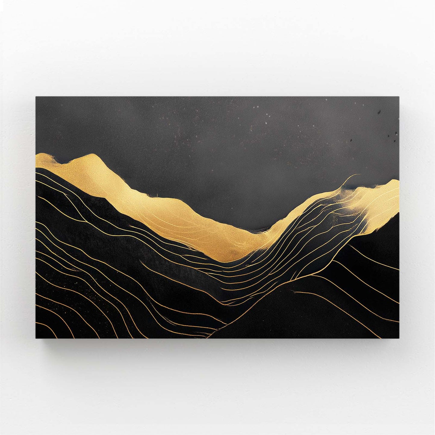 Minimal Dune Lines Gold Art – minimal dune lines gold canvas print