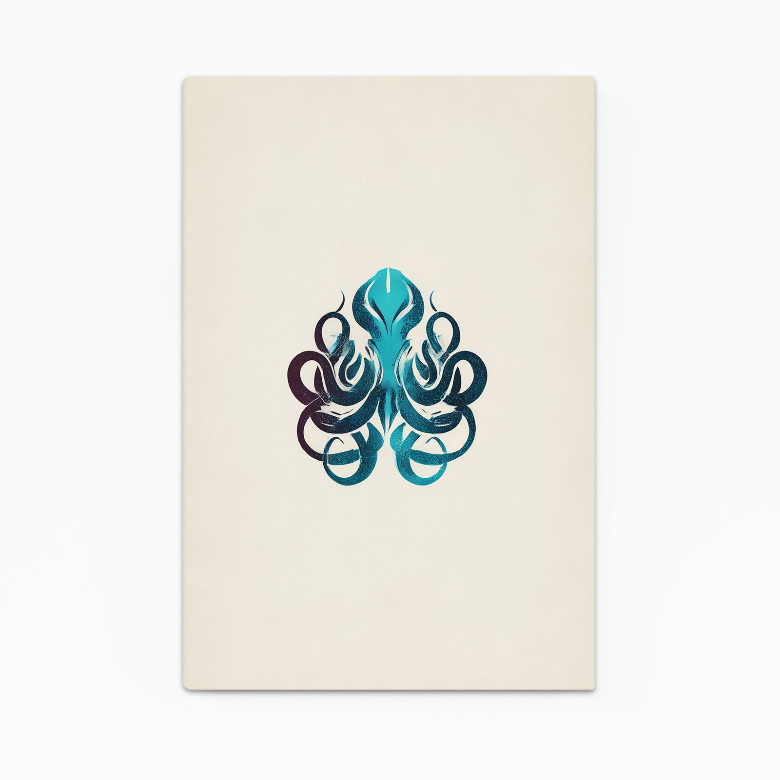 Minimal Emblem Octopus Wall Decor – minimal emblem octopus canvas print