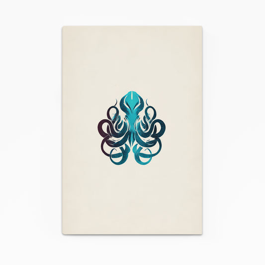 Minimal Emblem Octopus Wall Decor – minimal emblem octopus canvas print