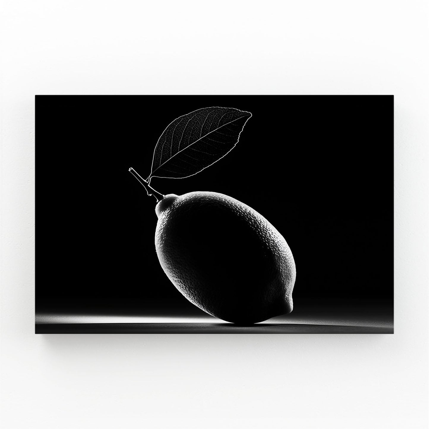 Minimal Lemon Black Fruit Canvas – minimal lemon black fruit canvas print